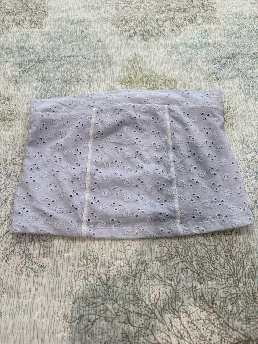 Aeropostale Light Blue Eyelet Tube Top